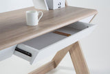 Alphason Aspen AW2110 Oak and White Desk