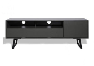 Alphason Carbon 1600 Black and Grey TV Stand ADCA1600-GRY