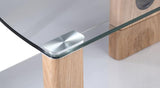 Alphason Century ADCE1500-LO Clear Glass TV Stand