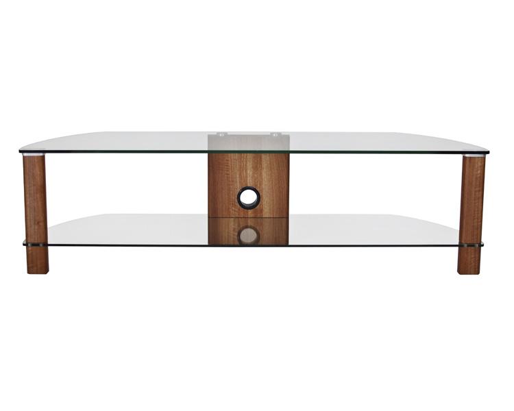 Alphason Century ADCE1500-WAL Clear Glass TV Stand