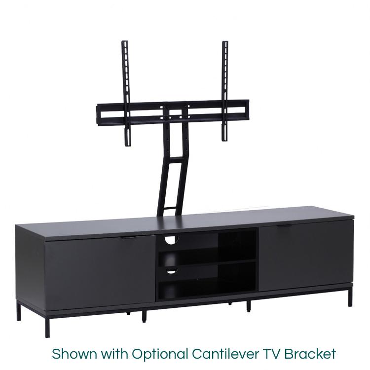 Alphason Chaplin ADCH1600 Charcoal / Black TV Cabinet