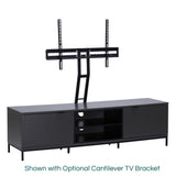 Alphason Chaplin ADCH1600 Charcoal / Black TV Cabinet
