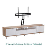 Alphason Chaplin 2000 White & Oak ADCH2000-WHT TV Cabinet