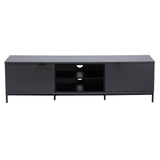 Alphason Chaplin ADCH1600 Charcoal / Black TV Cabinet
