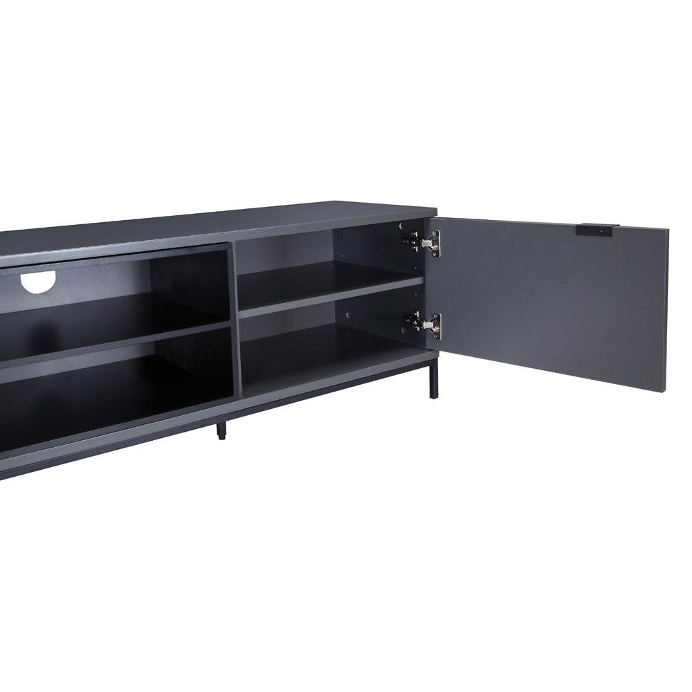 Alphason Chaplin ADCH1600 Charcoal / Black TV Cabinet