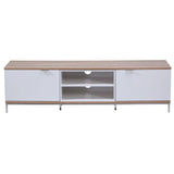 Alphason Chaplin ADCH1600 White / Light Oak TV Cabinet