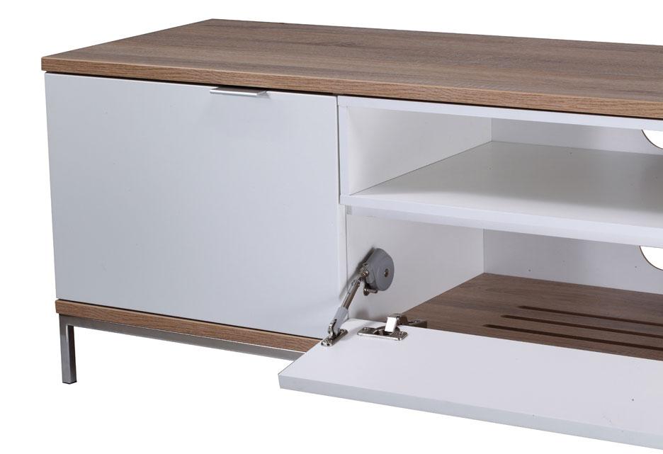 Alphason Chaplin 2000 White & Oak ADCH2000-WHT TV Cabinet