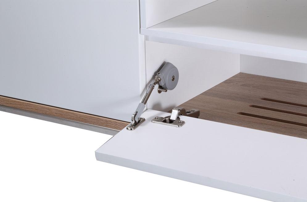 Alphason Chaplin 2000 White & Oak ADCH2000-WHT TV Cabinet