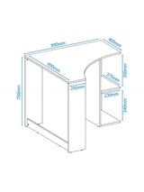 Alphason Chesil Corner Home Office Desk (AW3120)