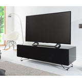 Alphason Chromium Concept 1200mm TV Stand in Black with Speaker Mesh Front (CRO2-1200CPT-BLK)