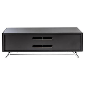 Alphason Chromium Concept 1200mm TV Stand in Black with Speaker Mesh Front (CRO2-1200CPT-BLK)