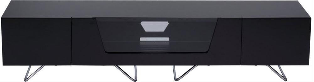 Alphason Chromium 1600mm TV Stand in Black (CRO2-1600CB-BLK)