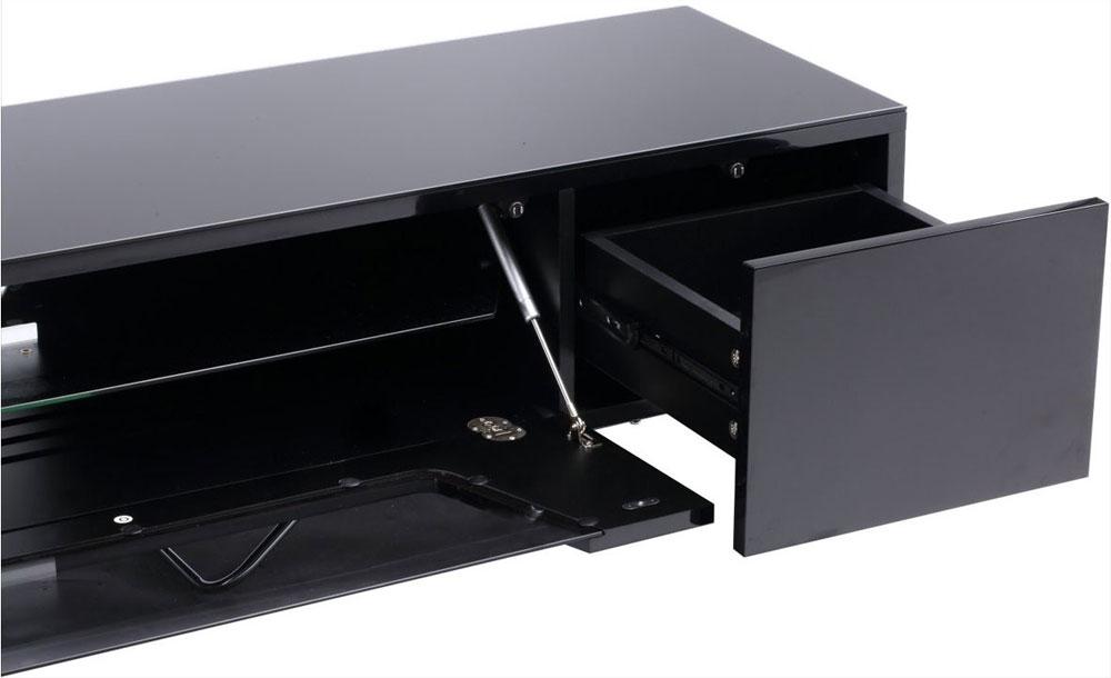 Alphason Chromium 1600mm TV Stand in Black (CRO2-1600CB-BLK)