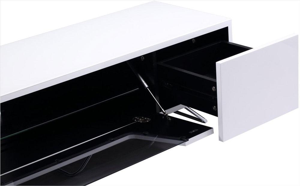 Alphason Chromium 1600mm TV Stand in White (CRO2-1600CB-WHT)