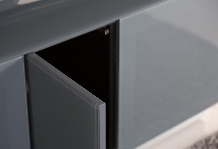 Alphason Element EMT2500XL High Gloss Grey TV Cabinet 520mm Tall
