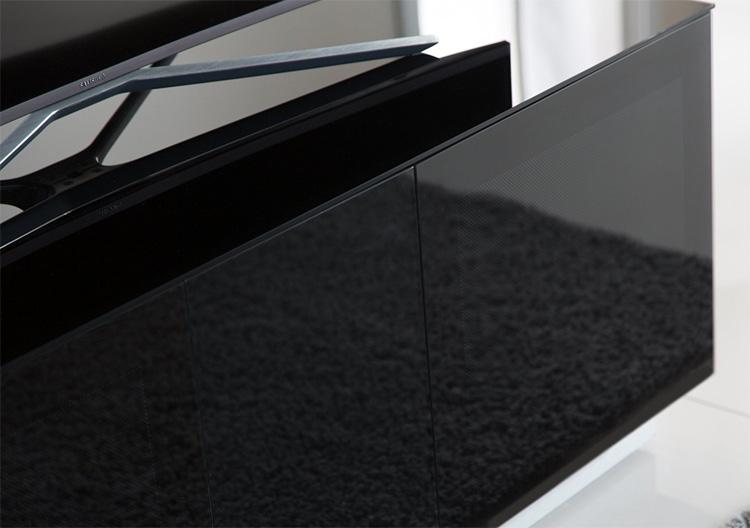 Alphason Element EMT1250XL High Gloss Black TV Cabinet 520mm Tall