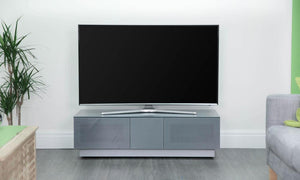 Alphason Element EMT1250 High Gloss Grey TV Cabinet