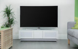 Alphason Element EMT1250 High Gloss White TV Cabinet