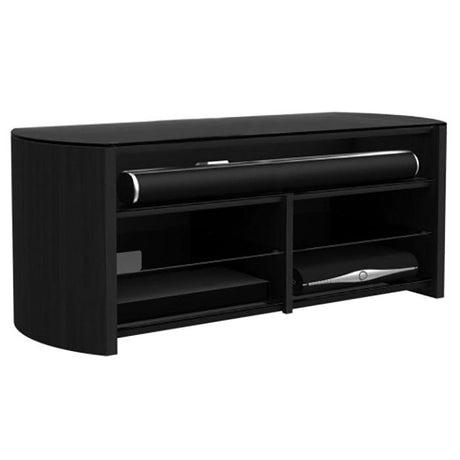 Alphason Finewoods Black Oak Soundbar Ready TV Stand - FW1350SB-BLK