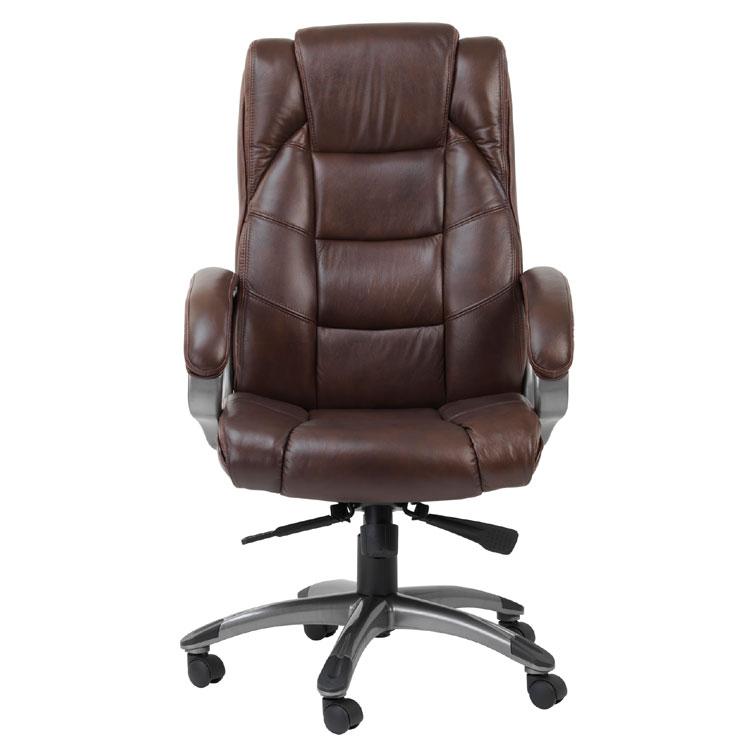Alphason Northland Brown Leather Executive Office Chair (AOC6332-L-BRN)