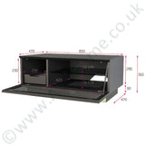 Alphason Element EMT850 High Gloss Black TV Cabinet