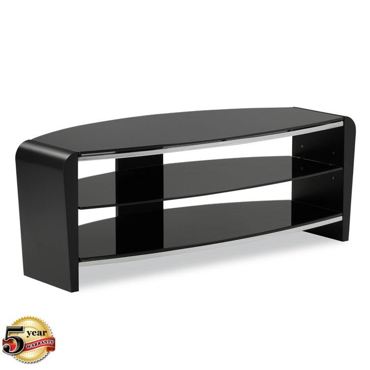 Alphason Francium Large Black TV Stand - FRN1100/3-BLK