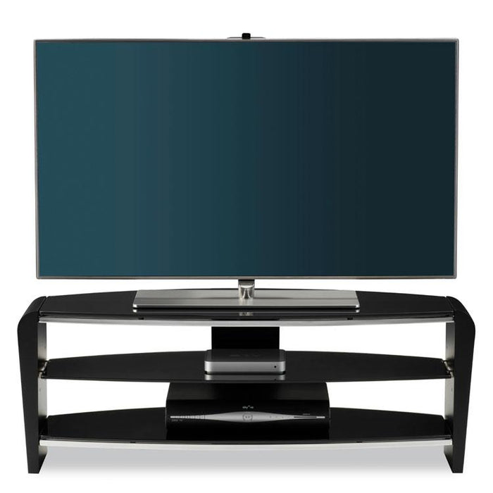 Alphason Francium Large Black TV Stand - FRN1100/3-BLK