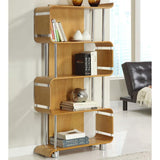 Jual Bali Curved Bookcase in Oak (BS201-OAK)