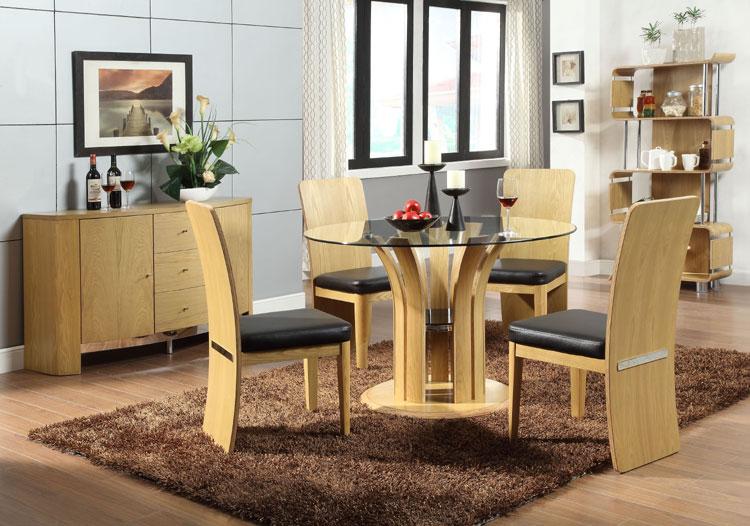 Jual Bali Curved Bookcase in Oak (BS201-OAK)
