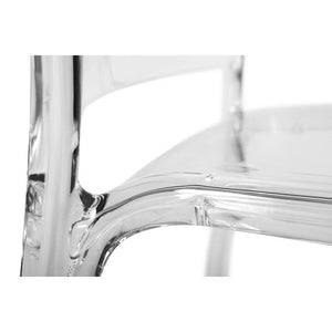 Teknik Clarity Clear Polycarbonate Chairs, Pack of 4 (6908TR)