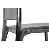Teknik Clarity Smoked Polycarbonate Chairs, Pack of 4 (6908SM)