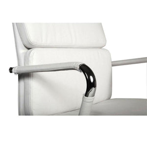 Teknik Deco White Leather Visitor Chair (1101WH)