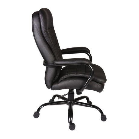 Teknik Goliath Black Leather Heavy Duty Executive Chair (B991)