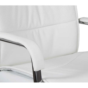 Teknik Kendall White Leather Executive Chair (6901WH)