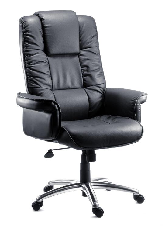 Teknik Lombard Luxury Gull Wing Black Leather Chair (B9001C)