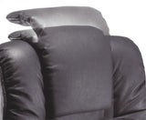 Teknik Lombard Luxury Gull Wing Black Leather Chair (B9001C)
