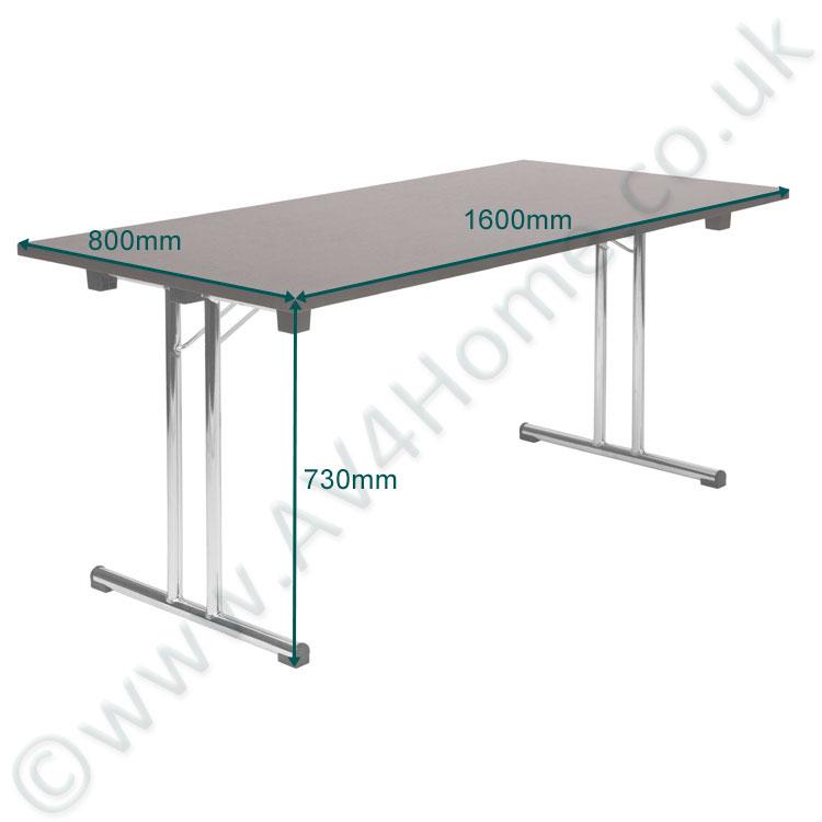 Teknik Space Folding Table in Wenge (6909WE)
