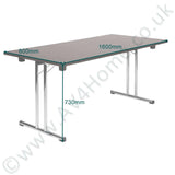 Teknik Space Folding Table in Wenge (6909WE)