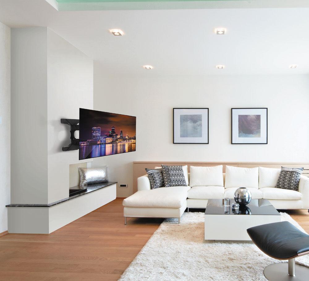 B-Tech BT8225 - Ultra Slim Double Arm TV Wall Mount, Tilt and Swivel –  AV4Home