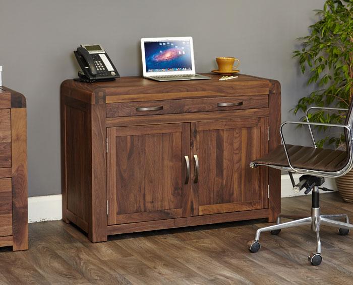 Baumhaus Shiro Walnut Hidden Home Office (CDR06A)