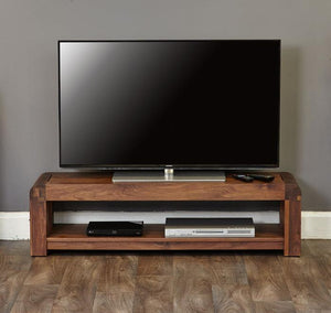 Baumhaus Shiro Walnut Low TV Cabinet (CDR09A)