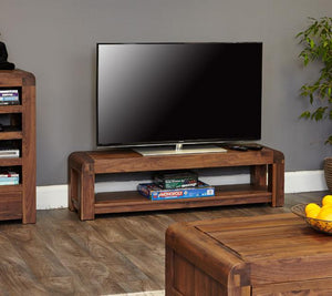 Baumhaus Shiro Walnut Low TV Cabinet (CDR09A)
