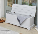 Baumhaus Signature Grey Hallway Storage Bench (CFF20B)