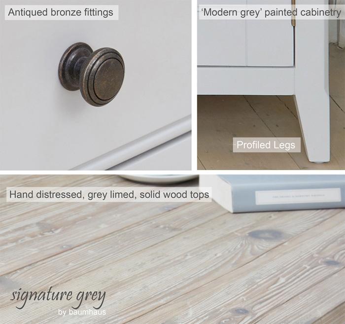 Baumhaus Signature Grey Shoe Cupboard (CFF20A)