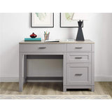 Dorel Home Carver Lift Top Office Desk in Grey (9257096COMUK)