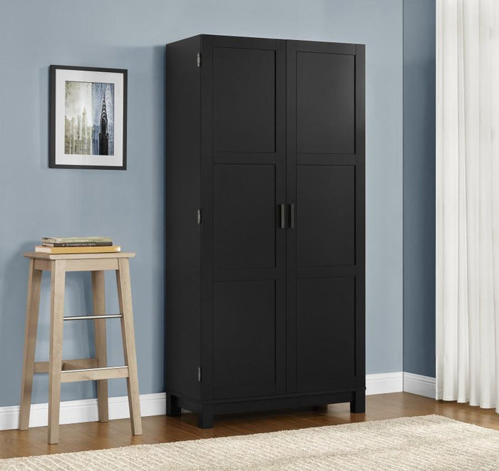 Dorel Home Carver Range 64" Storage Cabinet in Black