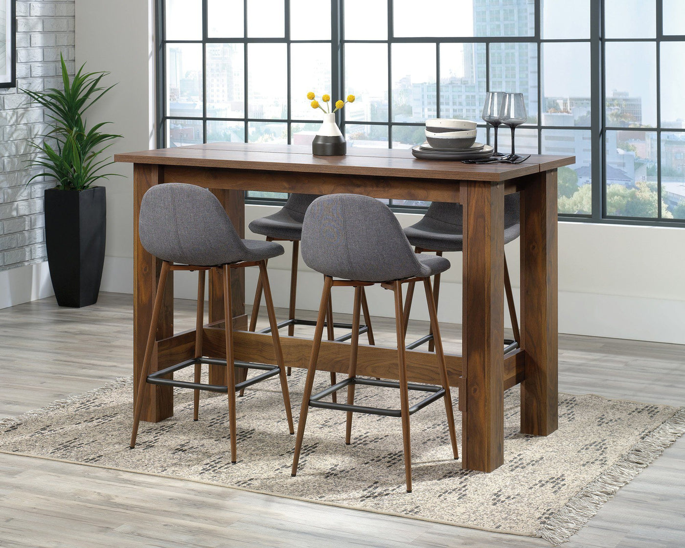 Counter height work shop table