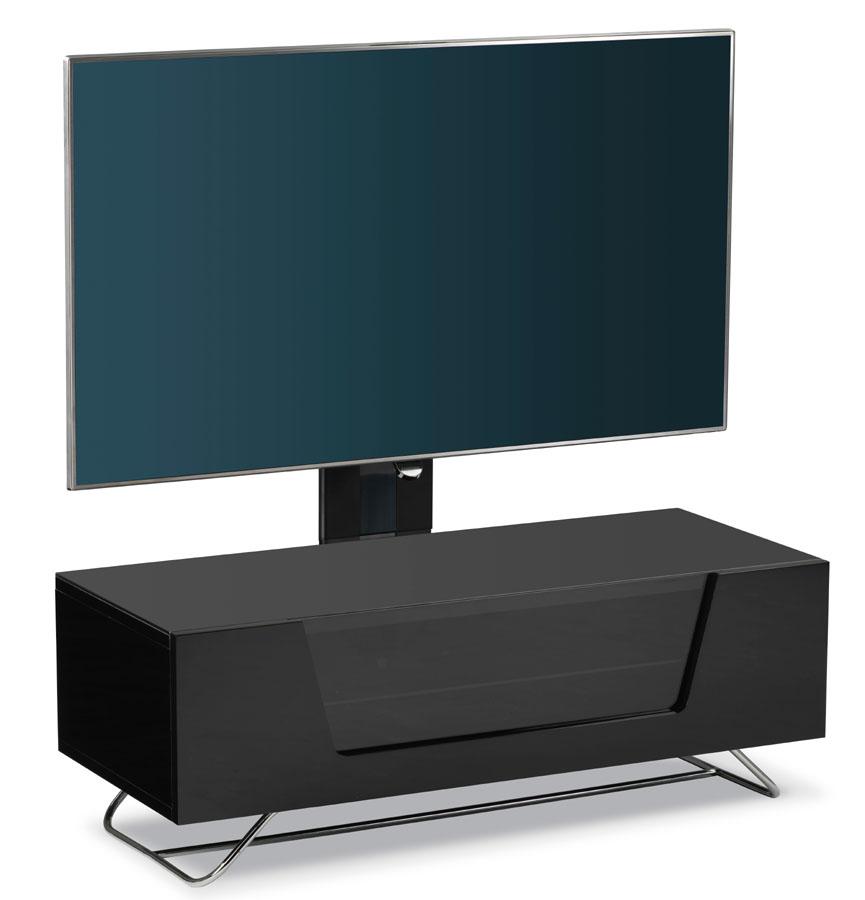 Alphason Chromium 2 Black Cantilever TV Stand (CRO2-1000BKT-BLK)