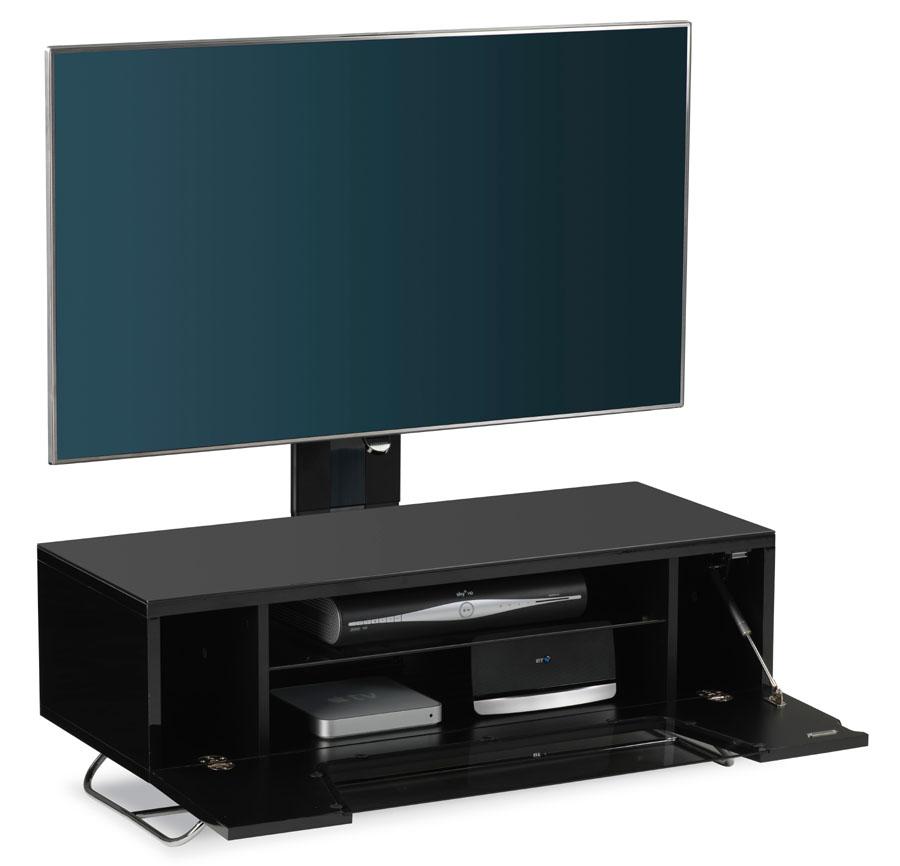 Alphason Chromium 2 Black Cantilever TV Stand (CRO2-1000BKT-BLK)