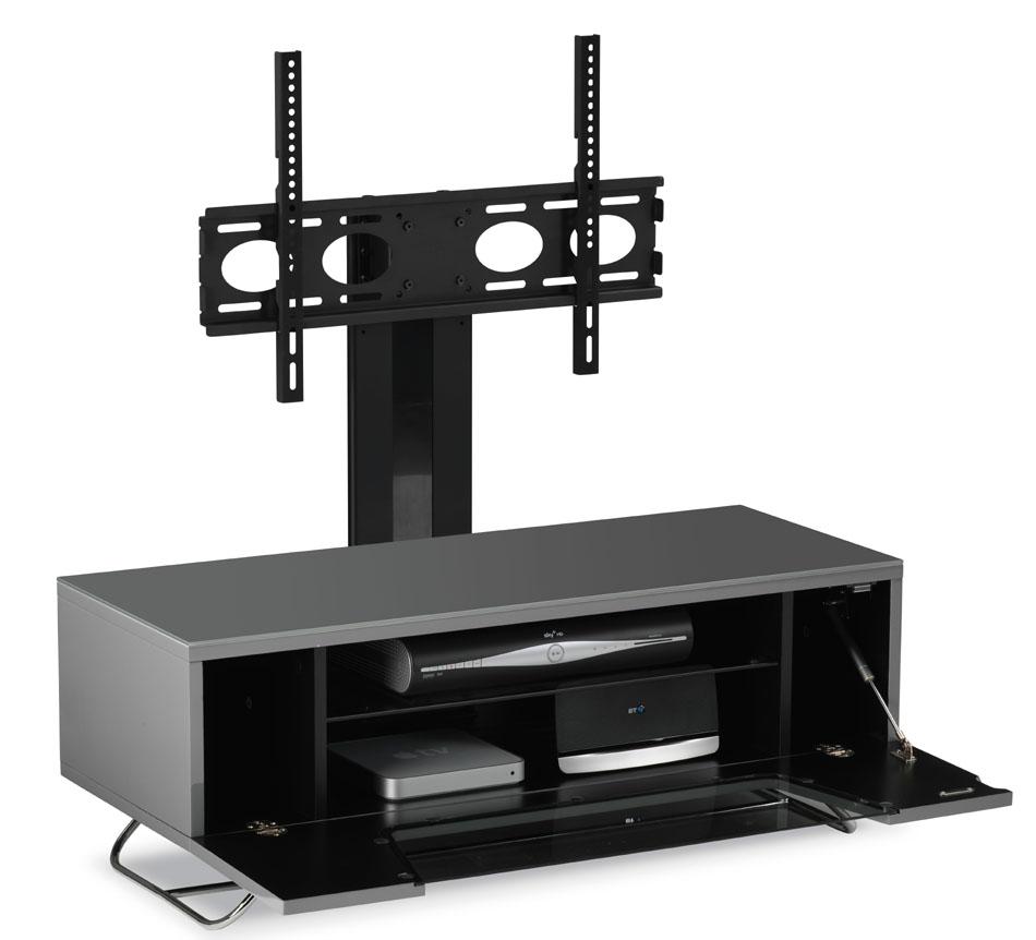 Alphason Chromium 2 Grey Cantilever TV Stand (CRO2-1000BKT-GRY)